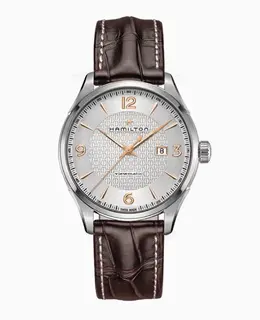 Hamilton Jazzmaster Viewmatic Auto Silver Dial Leather Strap Men's Watch h32755551