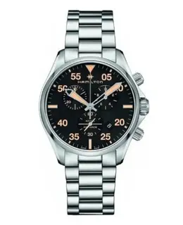 Brand New Authentic Hamilton Khaki Pilot Black Dial Stainless Steel Men's Watch Model H76722131