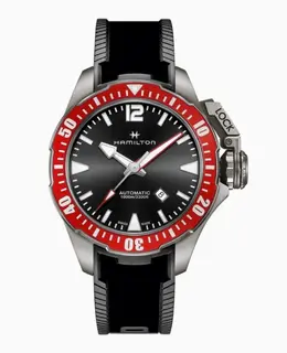 Brand New Authentic Hamilton Khaki Navy Frogman Automatic Black Dial Men's Watch H77805335