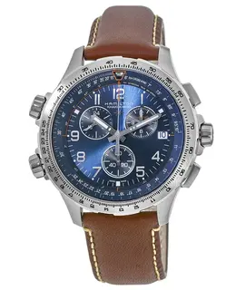 Hamilton H77922541 - Authentic Blue Dial X-Wind GMT Chrono Quartz Watch