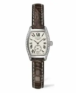 Longines Evidenza L2.175.0.71.5 Cream Dial Leather Strap Women's Watch
