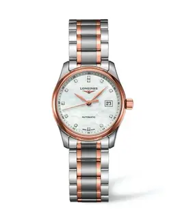 Longines Master Collection Automatic L2.257.5.89.7 - Diamond Dial Steel Women's Watch 29mm