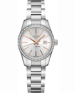 Longines Conquest Quartz Silver Dial Stainless Steel Women's Watch - Model L2.286.0.72.6