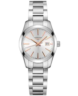 Longines Conquest Classic Silver Dial Stainless Steel Women's Watch l2.286.4.72.6