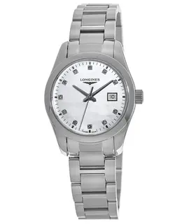 Longines Conquest Classic Diamond Dial Steel Women's Watch l2.286.4.87.6