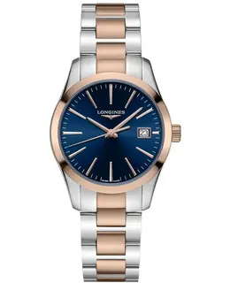 Longines Conquest Classic Blue Dial Two Toned Stainless Steel Women's Watch l2.386.3.92.7