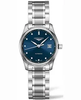 Longines Master Collection Automatic Men's Watch - Model L27934976 (L2.793.4.97.6), Blue Dial, Diamond Hour Markers