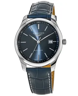 Longines Master Collection Automatic 42mm Blue Dial Blue Leather Men's Watch l2.893.4.92.0