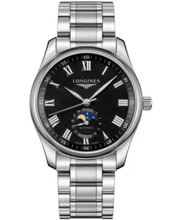 Longines Master Collection Moonphase Black Dial Stainless Steel Men's Watch Model L2.909.4.51.6