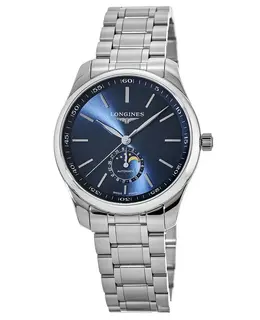 Longines Master Collection Moonphase Blue Dial Stainless Steel Men's Watch l2.919.4.92.6