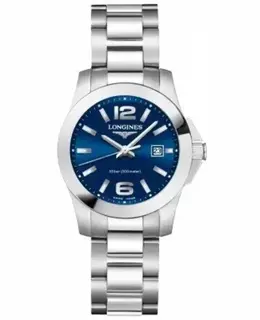 Longines Conquest Quartz Blue Dial Steel Women's Watch L3.376.4.96.6