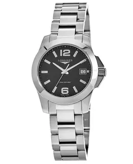 Longines Conquest Black Dial Women's Watch Model L3.377.4.58.6