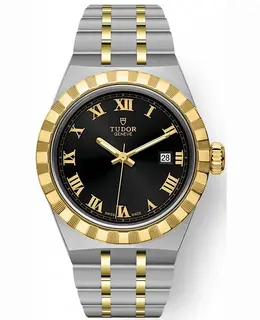 TUDOR Royal - Black Dial Stainless Steel and Yellow Gold Unisex Watch Model M28303-0003