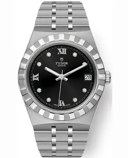 Tudor Royal - Black Diamond Dial | Stainless Steel Case & Strap | Model M28400-0004