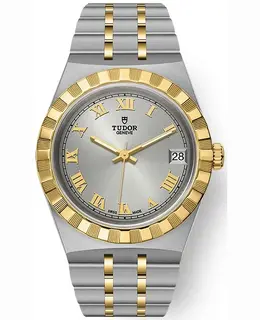 Tudor Royal Silver Dial Stainless Steel and Yellow Gold Unisex Watch Model m28403-0001