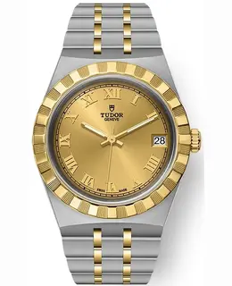 TUDOR Royal Champagne Dial Stainless Steel Yellow Gold Unisex Watch M28403-0004