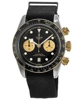 m79363n-0003 Model Chrono Black Dial Steel & Gold Nato Strap Men's Watch