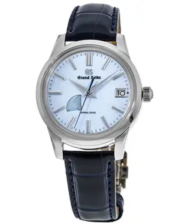 Grand Seiko Blue Dial Leather Strap Men's Watch SBGA407 sbga407g