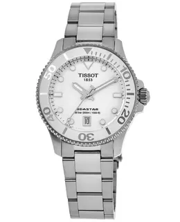 Tissot Seastar 1000 White Dial Steel Unisex Watch - Model T120.210.11.011.00