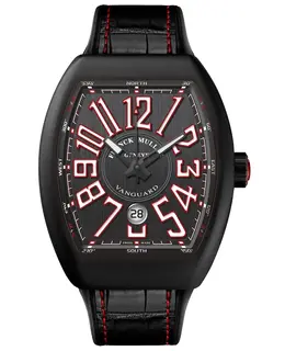 Franck Muller Vanguard Black Dial v45scbrnrttergbw