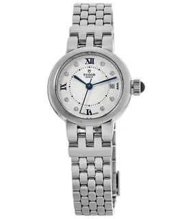 Tudor Clair De Rose M35200-0004 26mm Opaline Dial Stainless Steel Women's Watch