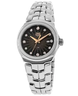 Tag Heuer Link Quartz 32mm Black Dial Stainless Steel Women's Watch wbc131f.ba0649