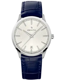 Zenith Elite Classic Silver Dial Leather Strap Men's Watch 03.3100.670/01.c922