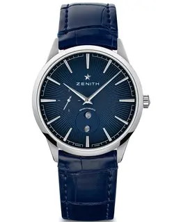 Zenith Elite Lady Moonphase Romeo Y Julieta Limited Edition Blue Dial Blue Leather Strap Women's Watch 03.3101.692/02.c922