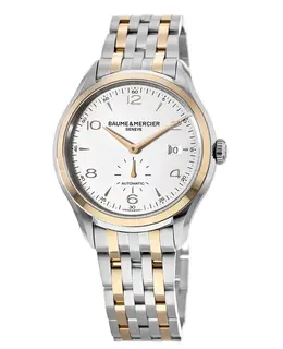 Baume & Mercier Clifton Automatic 41mm Rose Gold & Stainless Steel Small Seconds Men's Watch 10140 m0a10140