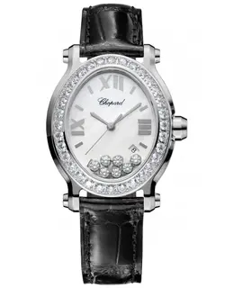 Chopard Happy Sport Oval 7 Floating Diamonds Women's Watch 278546-3002