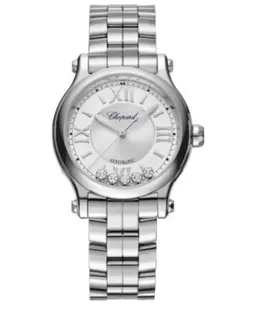 Chopard Happy Sport Silver Dial Steel Women's Watch 278608-3002