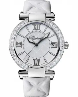 Chopard Imperiale Automatic 36mm Mother of Pearl Diamond Leather Strap Women's Watch 388531-3008