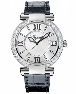 Chopard Imperiale Automatic 40mm Mother of Pearl Diamond Leather Strap Women's Watch 388531-3010