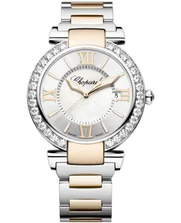 Chopard Imperiale 18kt Gold & Steel Diamond Bezel Women's Watch 388531-6004