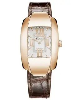 Chopard La Strada Silver Dial Leather Strap Women's Watch 419255-5001