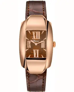 Chopard La Strada Brown Dial Leather Strap Women's Watch 419255-5002
