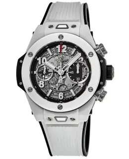 Hublot Big Bang Unico 42mm White Ceramic Skeleton Dial Men's Watch 441.hx.1170.rx