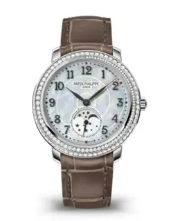 Patek Philippe Complications Mother of Pearl Dial Leather Strap Women's Watch 4968g-010