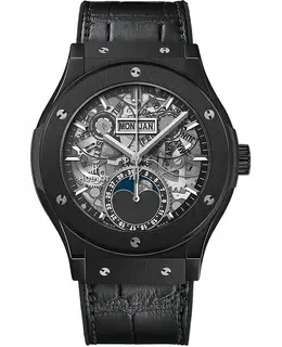 Hublot Classic Fusion Aerofusion Moonphase Black Magic Men's Watch 547.cx.0170.lr