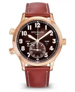 Patek Philippe Calatrava Pilot Travel Time 18K Rose Gold Automatic Men's Watch 5524r-001