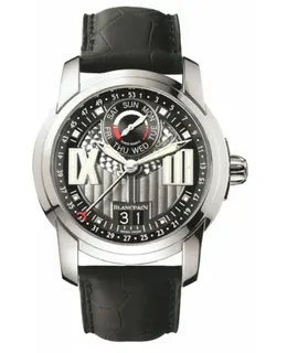 Blancpain L - Evolution Grey Dial Leather Strap Men's Watch 8837-1134-53b