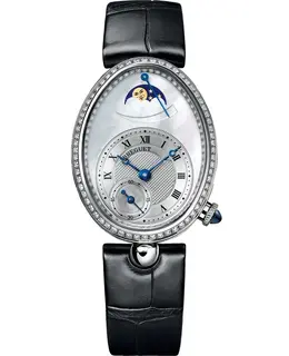 Breguet Reine de Naples Automatic Mother of Pearl Dial Diamond Leather Strap Women's Watch 8908bb/52/964/d00d3l
