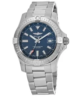 Breitling Avenger Automatic 43 Blue Dial Stainless Steel Men's Watch a17318101c1a1