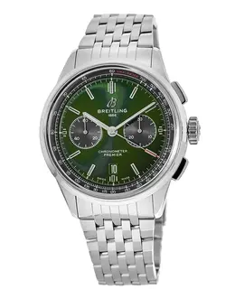 Breitling Premier B01 Chronograph 42 Bentley British Racing Green Dial Edition Men's Watch ab0118a11l1a1