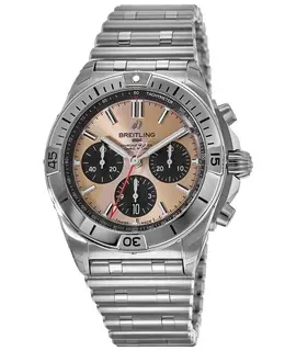 Breitling Chronomat B01 42 Copper Chronograph Dial Stainless Steel Men's Watch ab0134101k1a1
