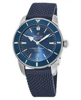 Breitling Superocean Heritage Automatic 46 Blue Ceramic Rubber Strap Men's Watch ab2020161c1s1