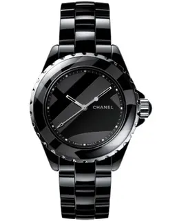 Chanel J12 Untitled Black Dial Black Ceramic Strap Unisex Watch h5581