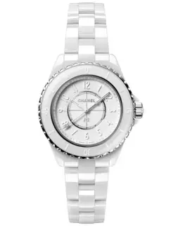 Chanel J12 Phantom White Dial White Ceramic Strap Women's Watch h6345