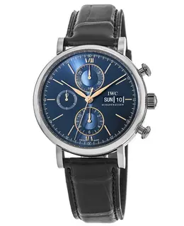 IWC Portofino Chronograph Automatic Blue Dial Men's Watch iw391036