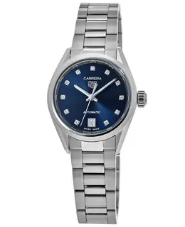 Tag Heuer Carrera Automatic Blue Diamond Dial Steel Women's Watch wbn2413.ba0621